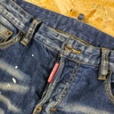 Džínsové nohavice DSQUARED 2 Dizajnové Modré Slim Nový Model 46 Strih zúžený