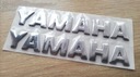 YAMAHA 3D Серебряная надпись 2шт 12см X-CITY YZF R1 R6 Bulldog V-Max