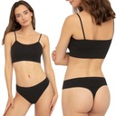Stringi Gatta Viscose String bezszwowe czarne XL