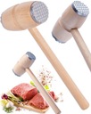 МОЛОТОК ДЕРЕВЯННЫЙ МЯСО, фурнитура ДВУХСТОРОННЯЯ МОЛОТОК