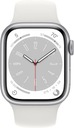 Apple Watch 8 41mm GPS Aluminium Silver White AKO NEW EAN (GTIN) 0194253250296
