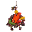 The Bird House Fiesta-drewniana zabawka dla papug Nazwa handlowa KOM FIESTA BIRD TOY 00703