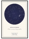 Плакат «Карта неба» - Персонализированный постер А4
