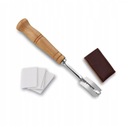 НОЖ БРИТВЫ для нарезки хлеба, 5 лезвий, С ДЕРЕВЯННОЙ РУЧКОЙ, 19 см