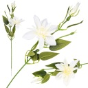 ИСКУССТВЕННЫЕ ЦВЕТЫ КЛЕМАТИС ЭКРУ ЦВЕТОК 60см РОЗОВЫЕ ДЛЯ КРЕМОВЫХ БУКЕТОВ