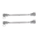 2PCS JAW TURNBUCKLE JAW I ZLACZ РАЗЪЕМ ZE СТАЛИ НЕРЖАВЕЙКА КОЛОДКИ G1  фото 5