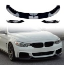 SPLITTER НАКЛАДКА БАМПЕРА BMW F32 F33 F36 2014-2020 ЧОРНИЙ БЛИСК M SPORT  фото 9