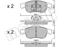 ZAPATAS PARTE DELANTERA RENAULT MEGANE 3 1.2-2.0 10-15 MEGANE 3 1.2-2.0 08-15 