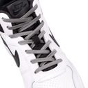 Sznurówki eleganckie bez wiązania srebrna nitka