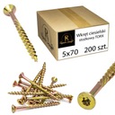 ШУРУРЫ СТОЛЯНЫЕ 5Х70 ПО ДЕРЕВО, КОНИЧЕСКИЕ С КОНЕЧНОЙ ГОЛОВКОЙ TORX 200ШТ.