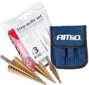 СВЕРЛА С КОНУСОМ AMiO по металлу 3 шт.