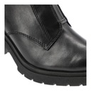 Čierne Členkové čižmy Marco Tozzi Elegantné Dámska obuv Dominujúca farba čierna