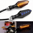 4PCS МОТОЦИКЛ BILATERAL TURN SIGNAL LIGHTS, 12V UNIVERSAL СВЕТОДИОДНЫЕ FLOWING TUR  фото 14