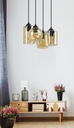 Стеклянный подвесной светильник, потолочный геометрический плафон