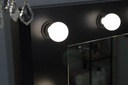 Голливудский зеркальный туалетный столик с черной светодиодной подсветкой