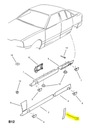 PROTECCIÓN DE KAMIENI DE SOPORTE DE CERRADURA TRASERO OPEL OMEGA-A CON 90444640 