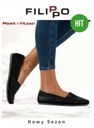 Женские кожаные туфли черные FILIPPO DP031 Спортивные весенние слипоны 36