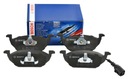 ПЕРЕДНИЕ ТОРМОЗНЫЕ КОЛОДКИ BOSCH VW GOLF VI 6
