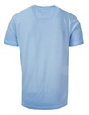 Modré melanžové tričko s potlačou XXL Veľkosť XXL