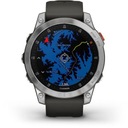 Športové hodinky Garmin EPIX s náramkom QuickFit-Silikón (22mm) Dominujúca farba strieborná