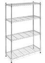 ПОЛКА МЕТАЛЛИЧЕСКАЯ ХРОМИРОВАННАЯ 182x61x160 GASTROPROFIT