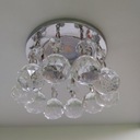 GU10 серебряный стеклянный галогенный потолочный светильник
