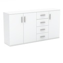 СОВРЕМЕННЫЙ КОМОД 160 СМ STIV3 ШКАФ, БЕЛЫЙ МАТОВЫЙ