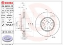 DISCOS ZAPATAS PARTE DELANTERA BREMBO VOLVO S80 I 2.5 T 