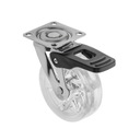 KÓŁKO MEBLOWE OBROTOWE SHIFT 75 MM HAMULEC GTV