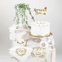 Дорожка для стола для причастия, украшения для первого причастия, белое золото, декоративная, 5 м