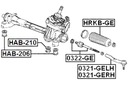 BLOQUE SILENCIOSO BARRA KIEROWNICZEGO HONDA FIT GE6 2009-2014 JP FEBEST 