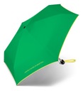 BENETTON Ultra mini плоский ветрозащитный маленький карманный зонт зеленый