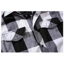 Brandit Checkshirt bez rukávov bielo/čierna L Model Checkshirt sleeveless
