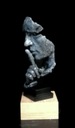 Скульптура - Тишина H-33,5 см. Цвет: старое серебро.