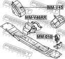 MM-V46RR FEBEST MM-V46RR BOLSA DEL MOTOR / SOPORTE 