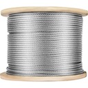 ВЕРЕВКА НЕРЖАВЕЮЩЕГО ПЛЕТЕНИЯ 5 мм КИСЛОУСТОЙЧИВАЯ 7X19 - 10м