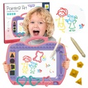 МАГНИТНАЯ ДОСКА ДЛЯ ПИСЬМА И РИСОВАНИЯ, БОЛЬШАЯ + 4 МАРКИ ВУПИ