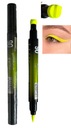 Očné linky NEON 2v1 pero s pečaťou žlté 06