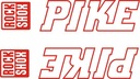 Наклейка на амортизатор PIKE ROCK SHOX РАЗЛИЧНЫЕ ЦВЕТА