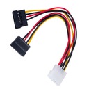 KABEL SATA ZASILAJĄCY MOLEX M na 2 x SATA F 15CM Kod producenta AK-CA-16