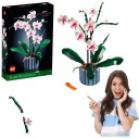 LEGO ICONS ЦВЕТОК ОРХИДЕИ В ГОРШКЕ, УКРАШЕНИЕ БУКЕТА