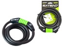 ВЕЛОСИПЕДНЫЙ ЗАМОК С КОДОМ COD STRONG THICK 12x1800 СПИРАЛЬНЫЙ КАБЕЛЬ ДЛИННЫЙ