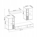 CUBE Дуб Artisan стенка, мебель для гостиной