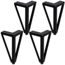 4 x МЕБЕЛЬНЫЕ НОЖКИ ЧЕРНАЯ МЕБЕЛЬНАЯ НОЖКА ДЛЯ ШКАФА-ЛОФТА H15CM