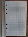 Вкладыш-переплет для блокнота, белый, GRID print, A6, 9,9x17 см.