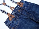 LINDEX detské džínsové nohavice klasické + vizitkový postroj J.NOWE 122 Veľkosť (new) 122 (117 - 122 cm)