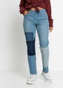 ДЖИНСОВЫЕ БРЮКИ С ДЕКОРАТИВНЫМИ НАШИВКАМИ BONPRIX 42