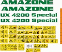 НАКЛЕЙКИ НАКЛЕЙКА УПАКОВКА AMAZONE ux 4200