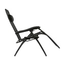 Складной гравитационный BEACH CHAIR CHAIR GARDEN CHAIR для террасы и балкона, ЧЕРНЫЙ