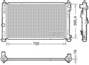 DRM06039 RADUADOR DE AGUA DRM06039 DENSO 